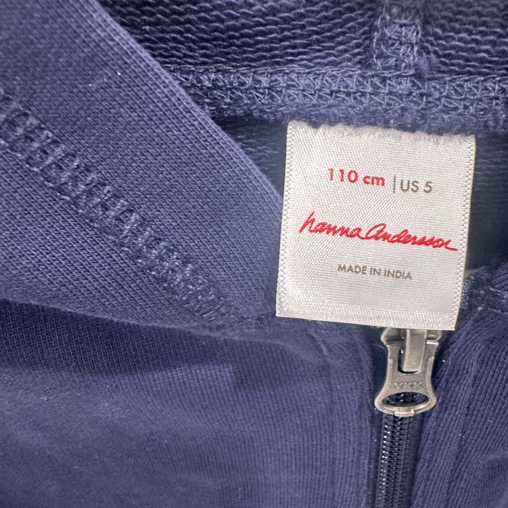 Hanna Andersson Navy Zip-Up Jacket